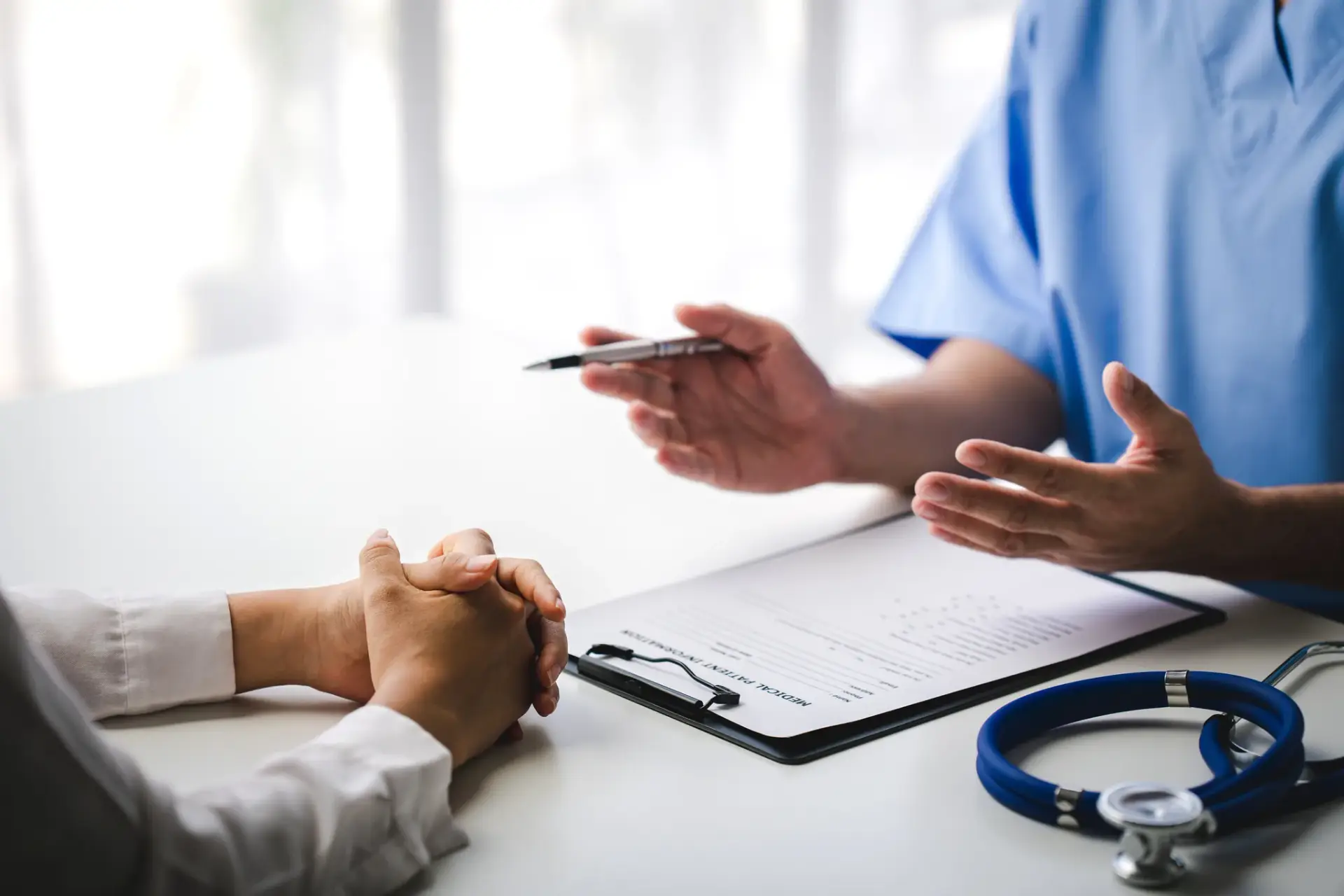 A patient asking questions during a naturopathic consultation in South Tempe, AZ