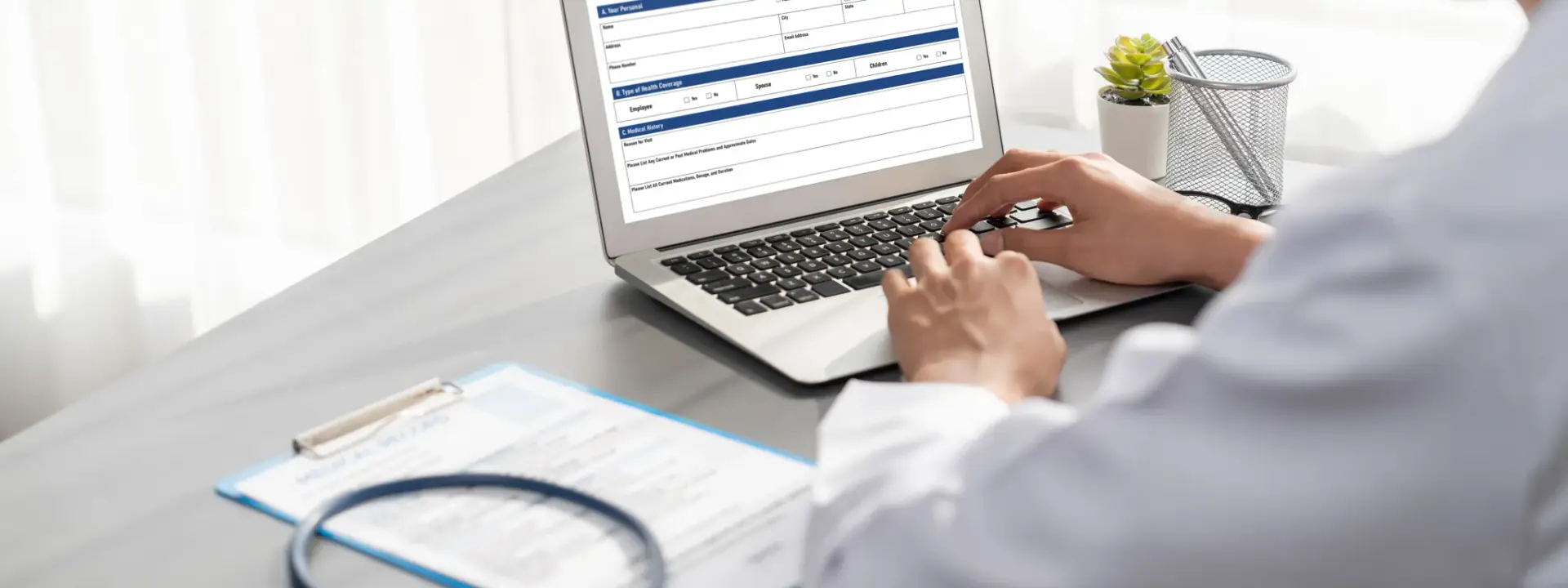 A physician reviewing lab results with a patient at a South Tempe, AZ functional medicine clinic