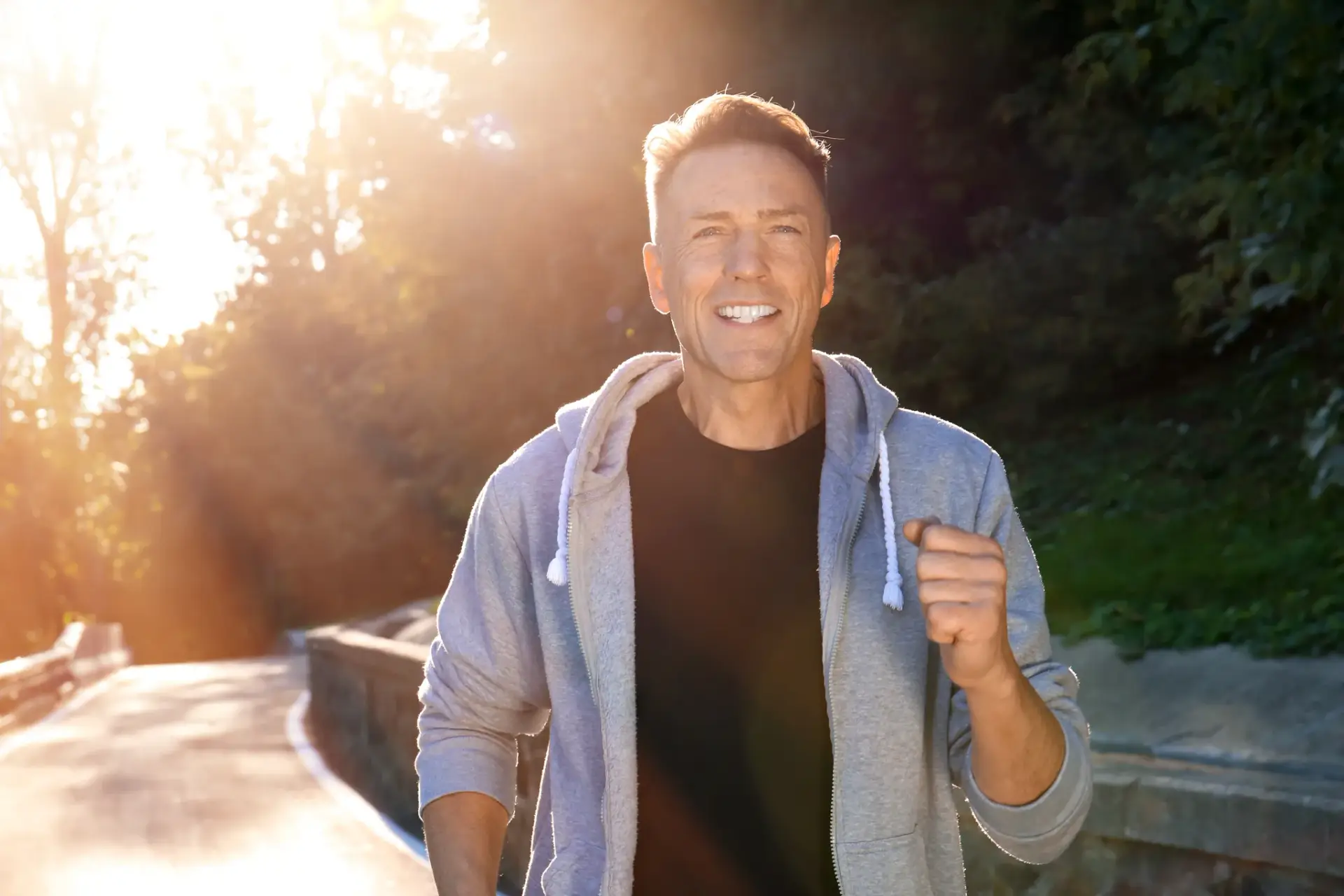 An active man in his forties staying strong and energetic in South Tempe, AZ