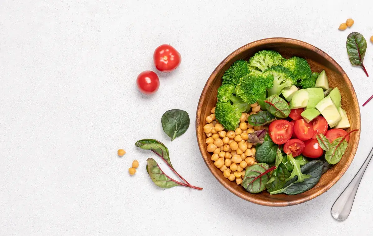 A fresh, balanced bowl of whole foods used in a physician-led medical weight loss plan