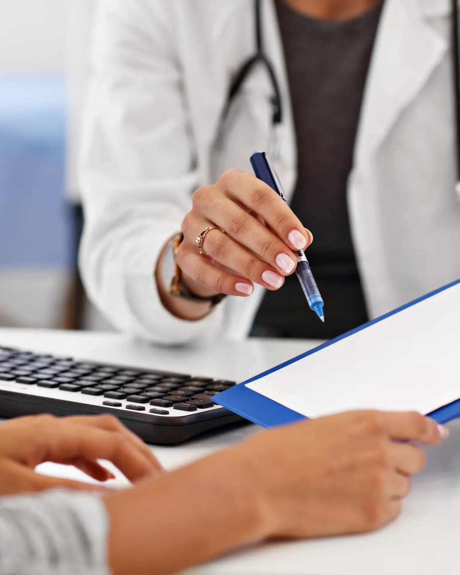 A naturopathic physician discussing peptide therapy with a patient in South Tempe, AZ